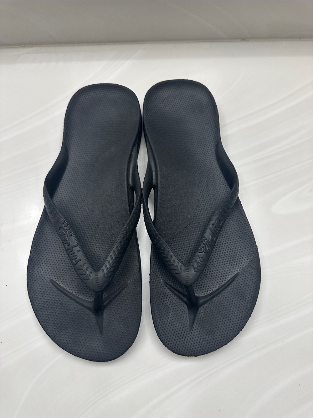 Archies Arch Support Flip Flops Black NEW Sandals SZ Mens 10 Women’s 11 Ergonomi